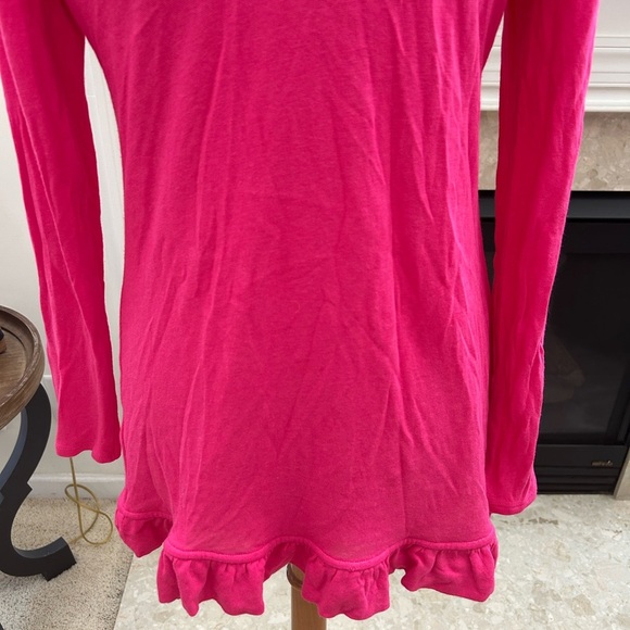 Lilly Pulitzer Pink Open Front Ruffle Hem Cardigan Sweater - Picture 7 of 9